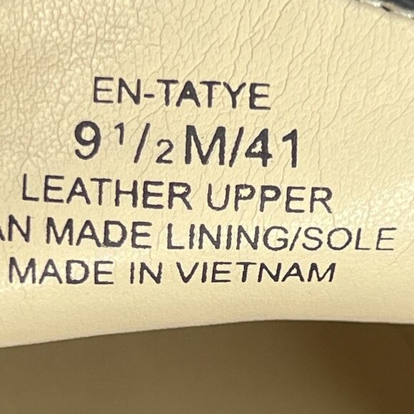 Enzo Angiolini Leather Loafer Slip-On Sparkling Gold-Look Shoes Womens Size 9.5 - Picture 9 of 9